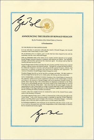 Lot #27 George W. Bush