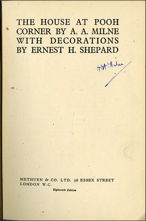 Lot #929 A. A. Milne - Image 1