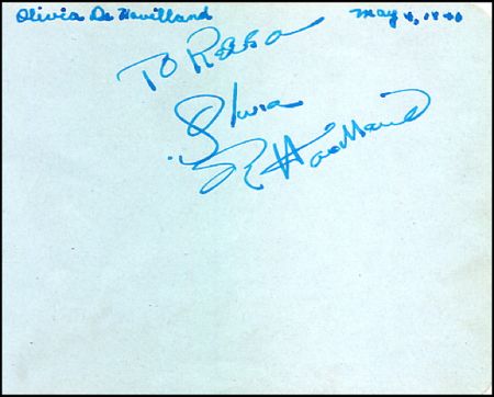 Lot #1835 Susan Hayward and Olivia deHavilland - Image 1