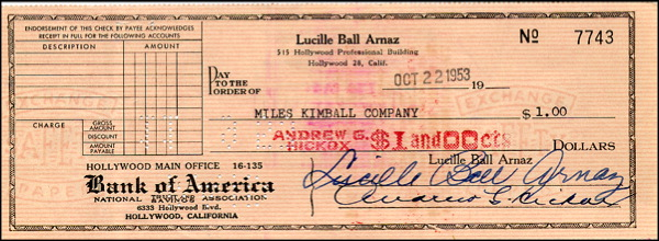 Lot 1574 Lucille Ball and Desi Arnaz