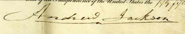 Lot 78 Andrew Jackson