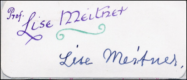 Lot 433 Lise Meitner