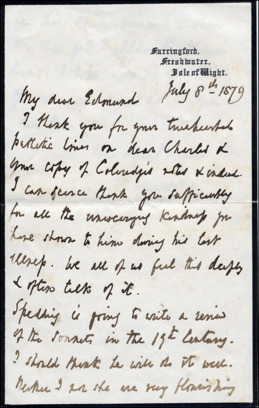 Lot 1104 Alfred Lord Tennyson