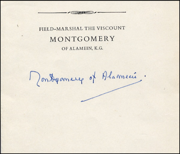 Lot 723 Montgomery of Alamein