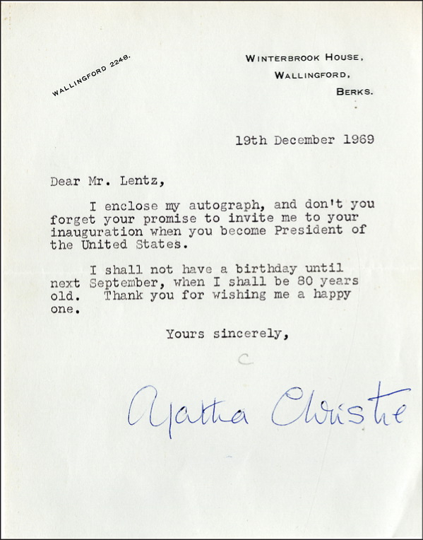 Lot 971 Agatha Christie