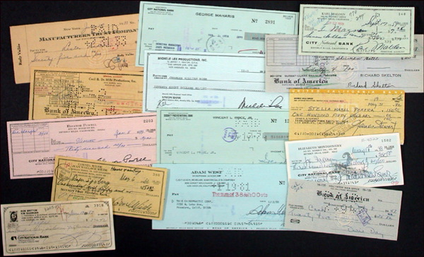 Lot 1698 Celebrity Checks