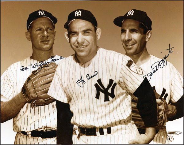 Lot 2733 Yogi Berra, Whitey Ford and Phil Rizzuto