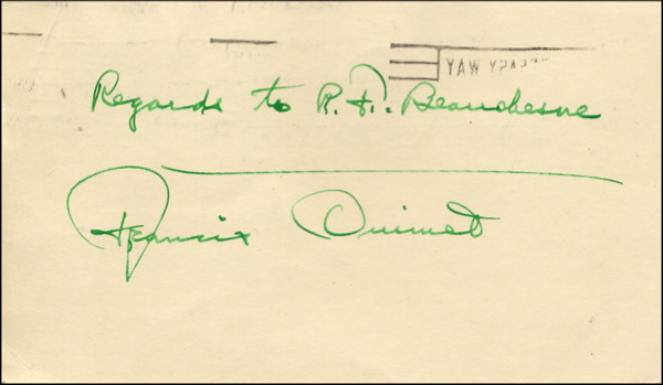 Lot 2898 Francis Ouimet