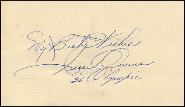Lot 2899 Jesse Owens