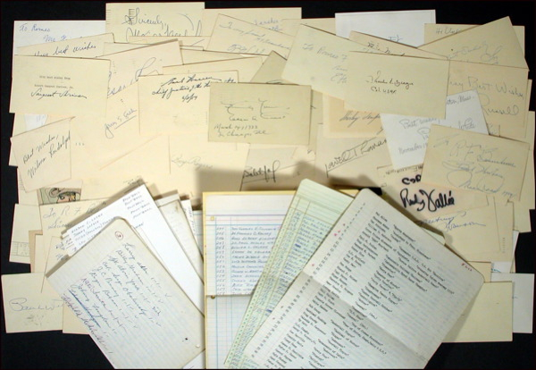 Lot 1704 Celebrity Signatures