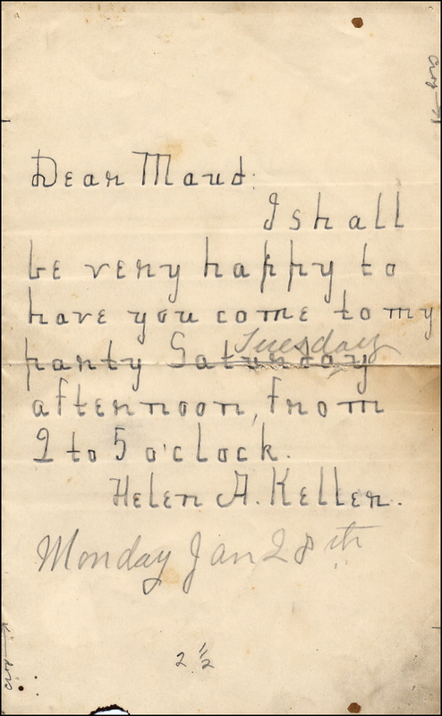 Lot 399 Helen Keller