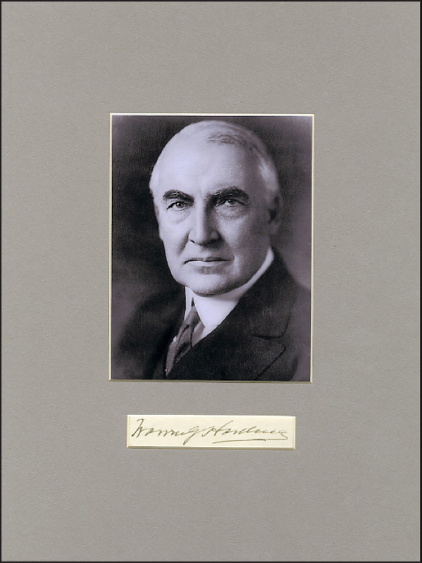 Lot 69 Warren G. Harding