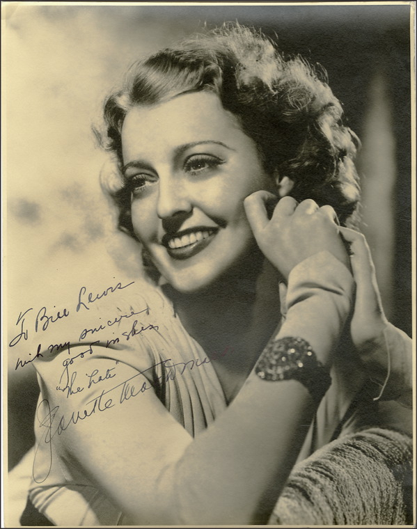 Lot 2237 Jeanette MacDonald