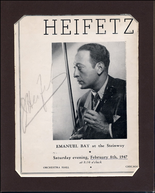 Lot 1330 Jascha Heifitz