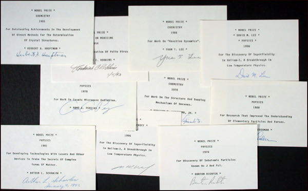 Lot 445 Nobel Prize Winners