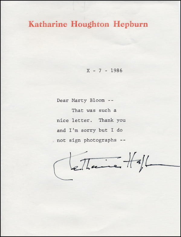 Lot 2051 Katharine Hepburn