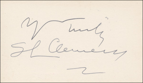 Lot 981 Samuel L. Clemens