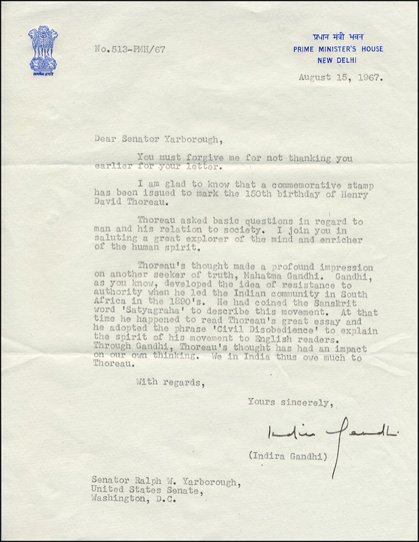 Lot 358 Indira Gandhi