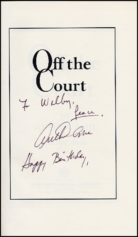Lot 2713 Arthur Ashe