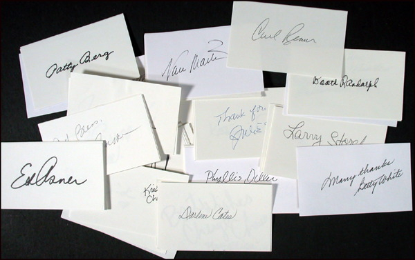 Lot 1705 Celebrity Signatures