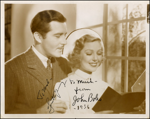 Lot 2697 Loretta Young and John Boles
