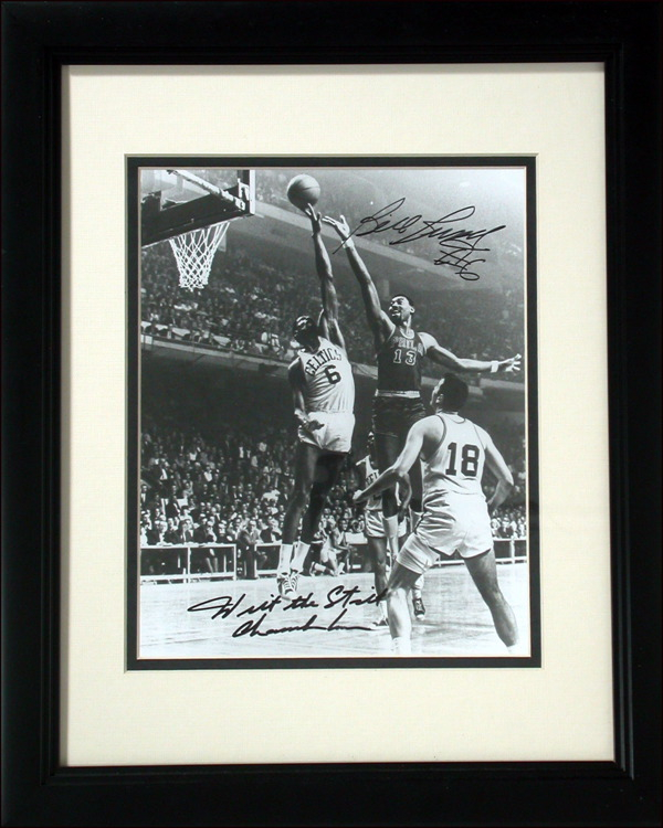 Lot 2921 Bill Russell and Wilt Chamberlain
