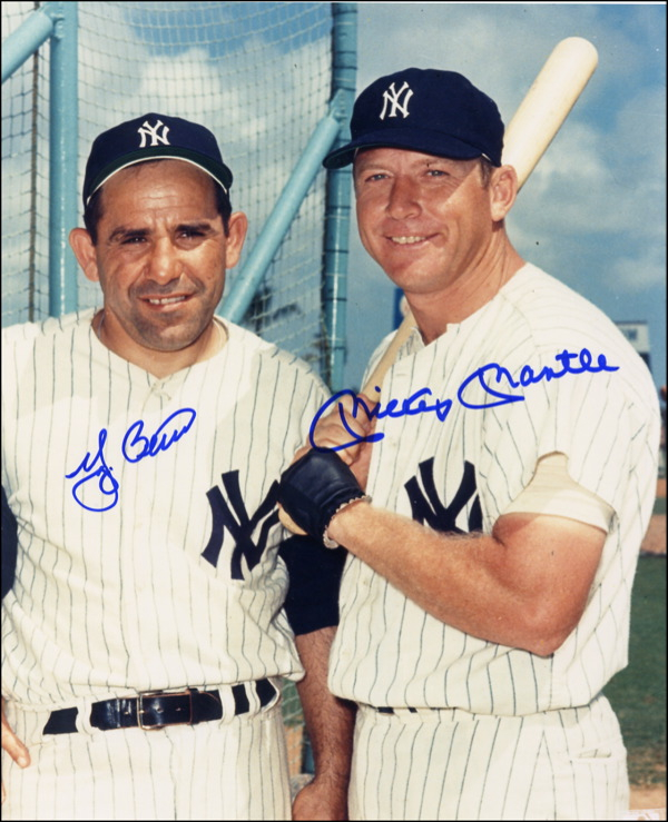 Lot 2851 Mickey Mantle and Yogi Berra