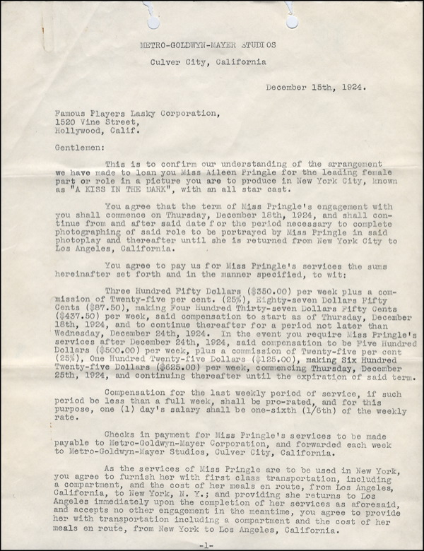 Lot 2579 Irving Thalberg