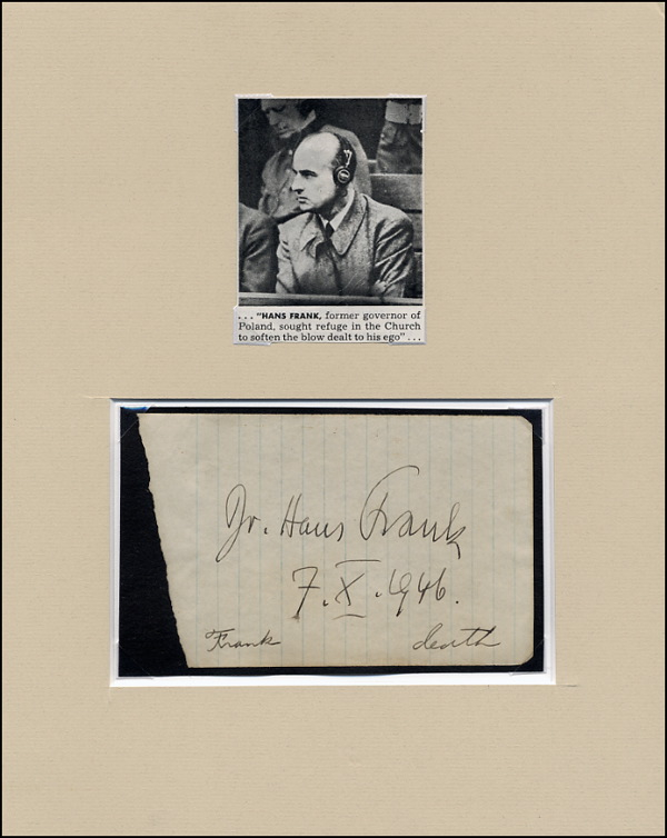 Lot 619 Hans Frank