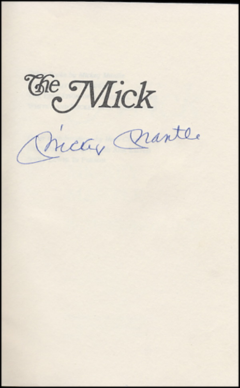 Lot 2856 Mickey Mantle