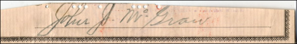 Lot 2866 John J. McGraw