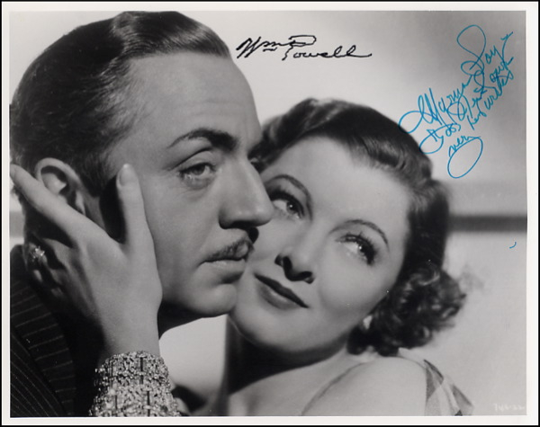 Lot 2400 William Powell and Myrna Loy