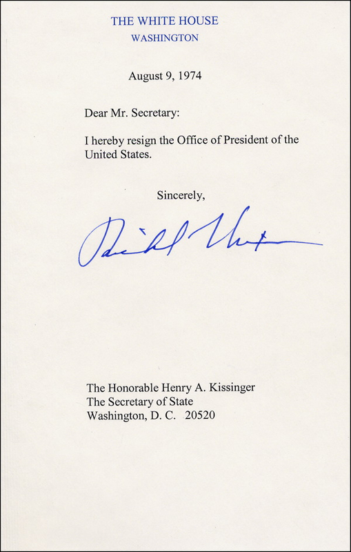 Lot 238 Richard Nixon