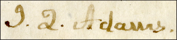 Lot 202 John Quincy Adams