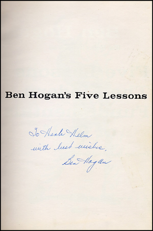 Lot 2822 Ben Hogan