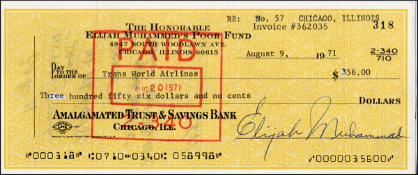 Lot 439 Elijah Muhammad