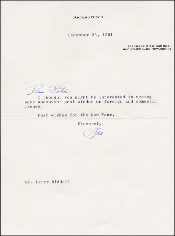 Lot 145 Richard Nixon