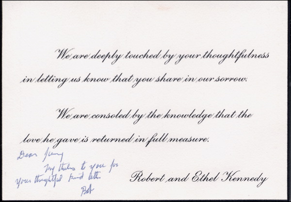 Lot 407 Robert F. Kennedy