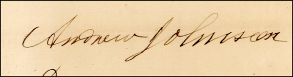 Lot 227 Andrew Johnson