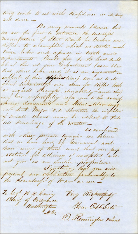Lot 308 Jefferson Davis and Eliphalet Remington