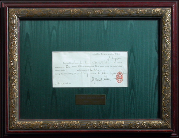 Lot 1097 George Bernard Shaw