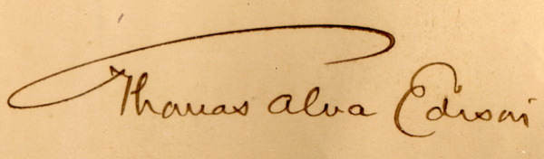 Lot 332 Thomas Edison