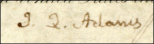 Lot 2 John Quincy Adams