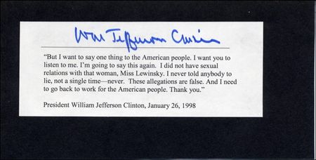 Lot #39 Bill Clinton