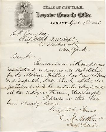 Lot #3 Chester A. Arthur