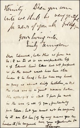 Lot #1105 Alfred Lord and Emily Tennyson - Image 1