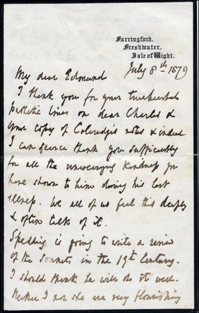 Lot #1104 Alfred Lord Tennyson - Image 1
