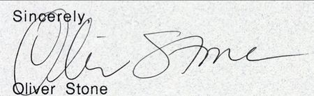 Lot #2558 Oliver Stone - Image 1