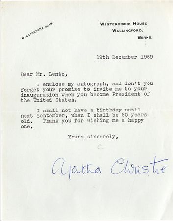 Lot #971 Agatha Christie - Image 1