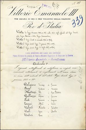 Lot #725 Benito Mussolini and Vittorio Emanuele III - Image 2